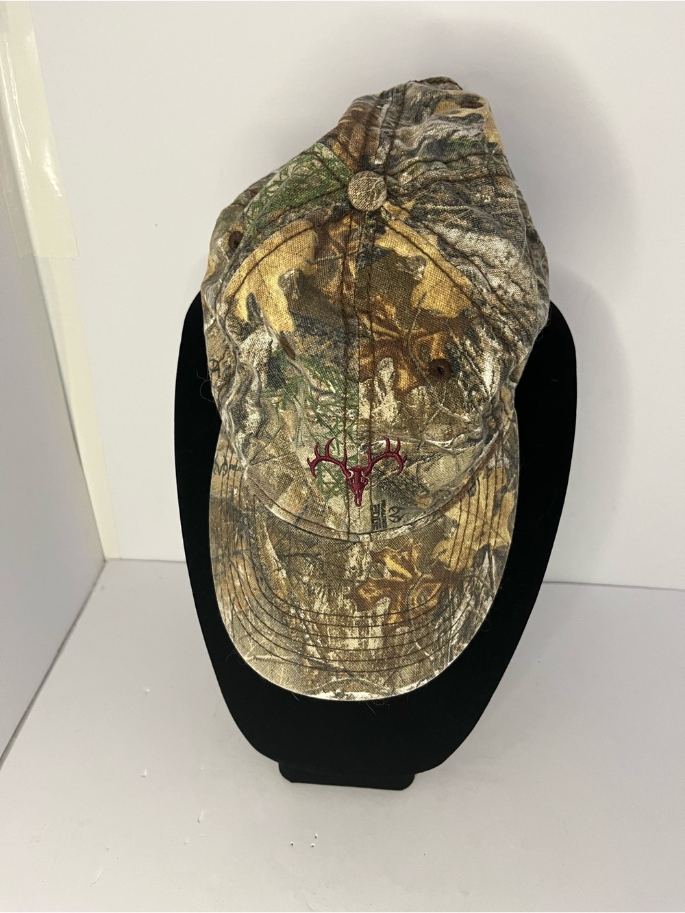 Field & Stream Camo Trucker Hat Deer Skull Logo Adjustable Cap